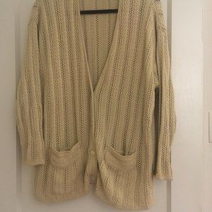 Vintage DKNY Chunky Cable Knit Oversized Cardigan